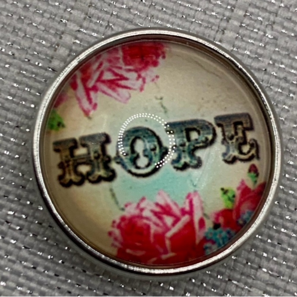 HOPE - Snap Button Charm - 18mm/20mm